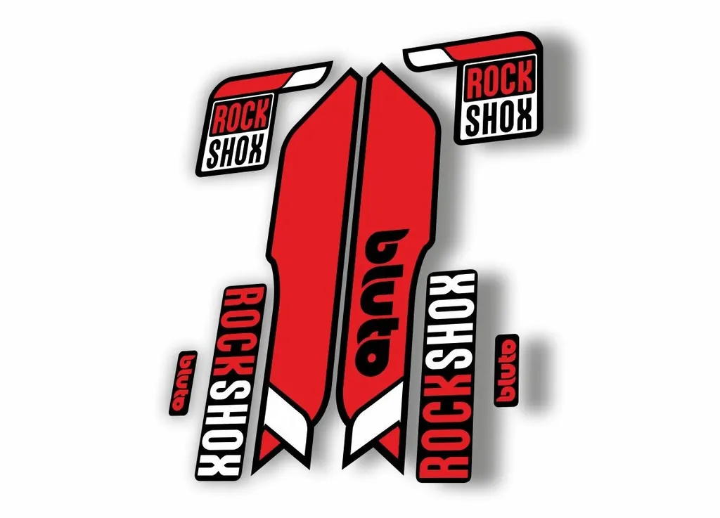 Rock Shox BLUTO 2016-17 Mountain Bike Cycling Fork Decal Sticker Red