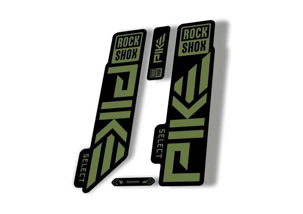 Rock Shox PIKE SELECT 2023 Mountain Bike Cycling Decal Sticker Adhesive OIive