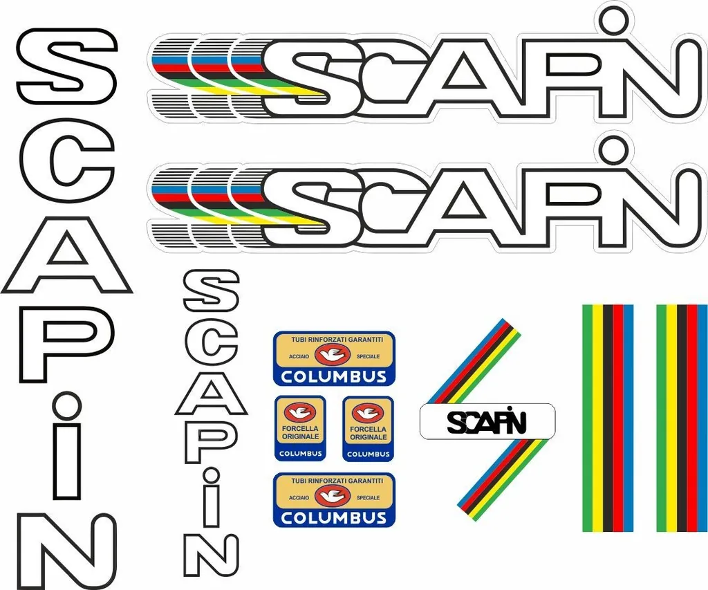 Bicycle Vinyl Stickers – Compatible with Scapin Bikes – Cycle Sticker