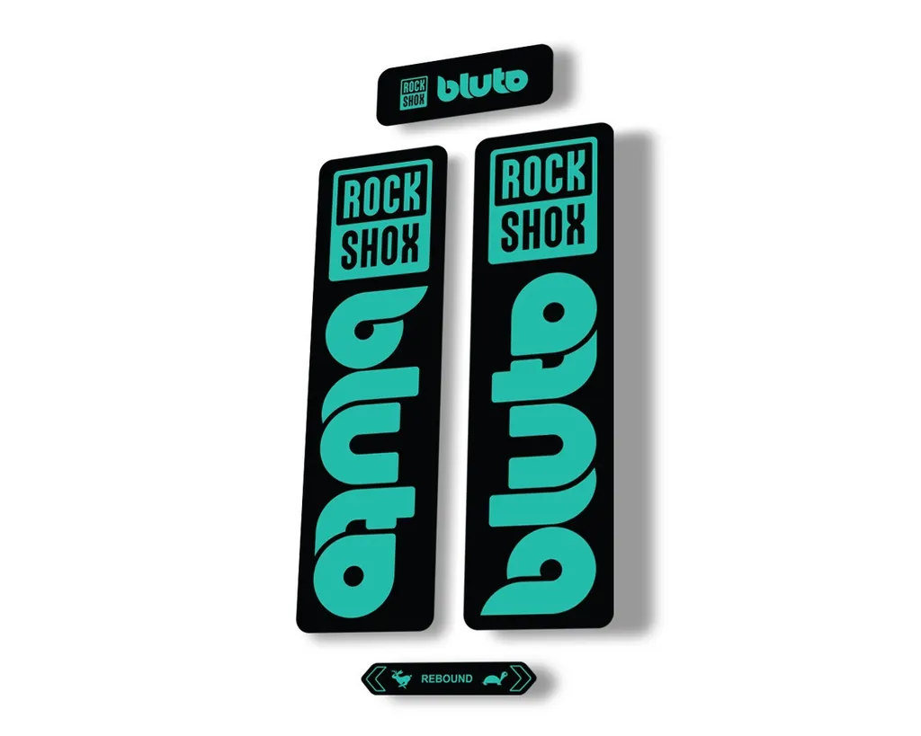 Rock Shox BLUTO 2021 Mountain Bike Cycling Decal Kit Sticker Adhesive Dolphin