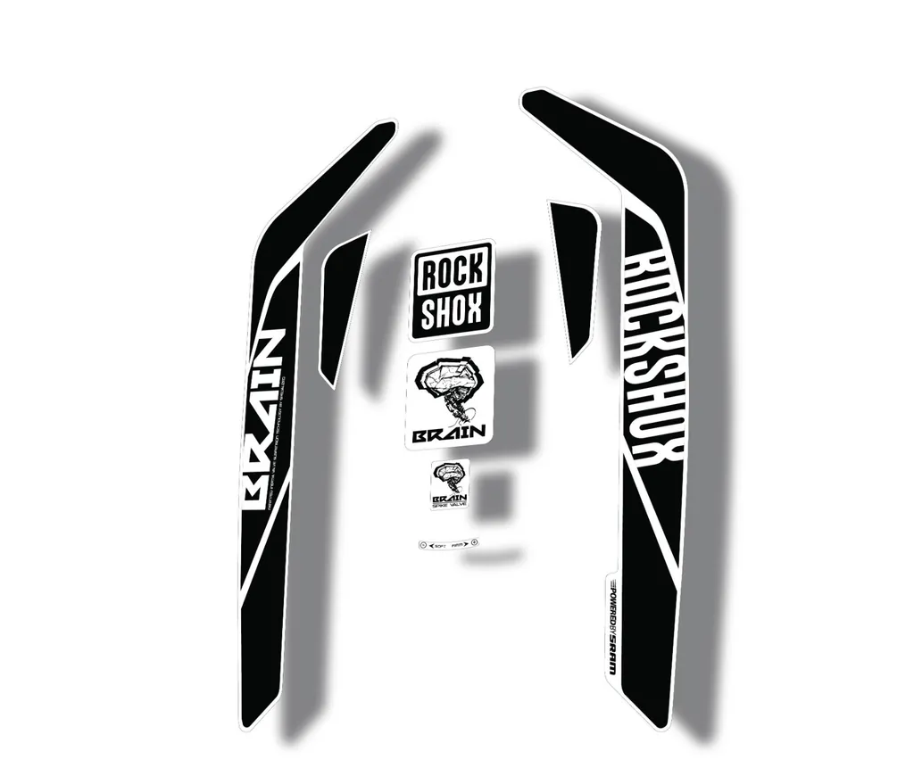 Rock Shox RS-1 Brain 2016-17 Mountain Bike Cycling Decal Sticker Adhesive Black