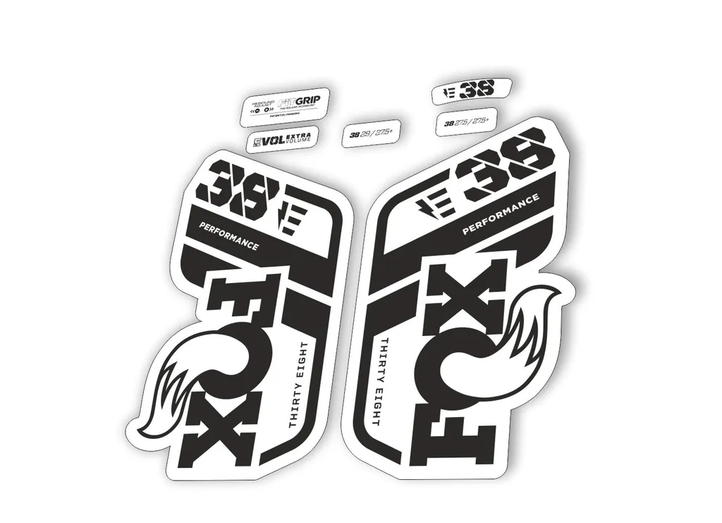 FOX 38 Performance E Bike 2021 Forks Suspension Factory Decal Sticker Black