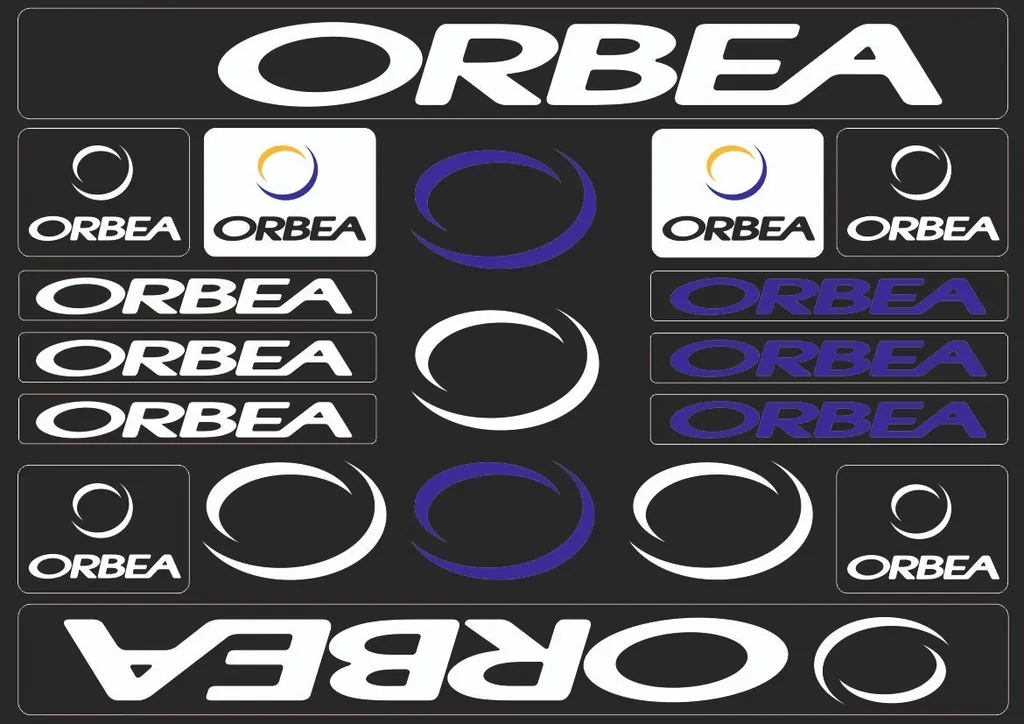 Bicycle Vinyl Stickers – Compatible with ORBEA Bikes – White