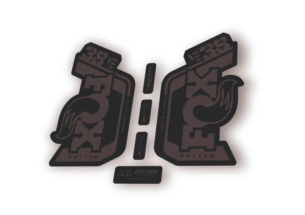 Fox 38 Rhythm E Bike 2024 Fork Suspension Factory Decal Sticker Adhesive Gray