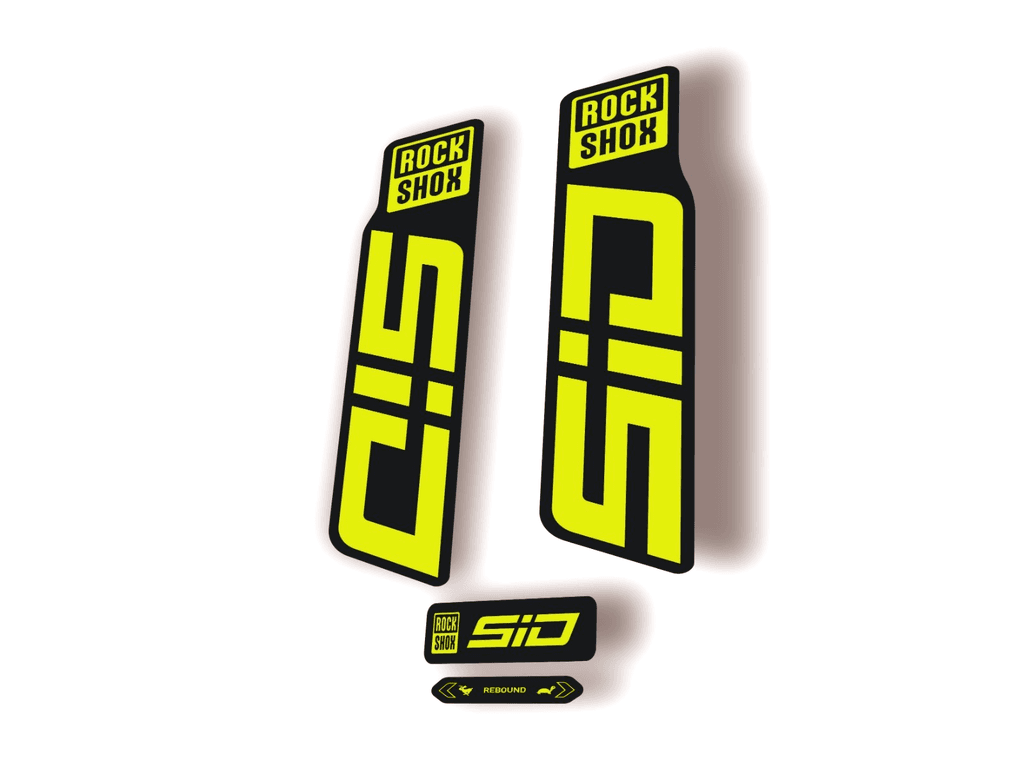 Rock Shox SID 2024 Fork Decal Mountain Bike Cycling Sticker Kit Lime Green