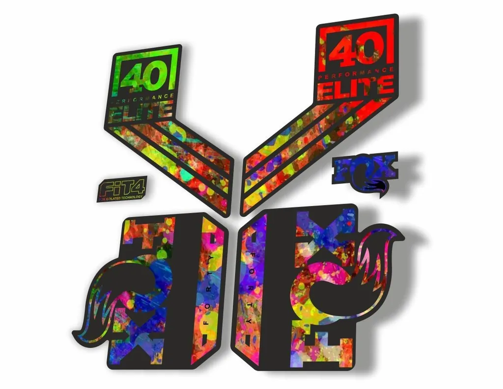 FOX 40 Elite Performance 2017-18 Fork Suspension Factory Decal Sticker Oil Slick