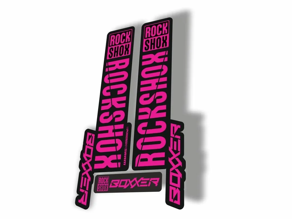 Rock Shox BOXXER 2019 Mountain Bike Cycling Decal Kit Sticker Adhesive Pink