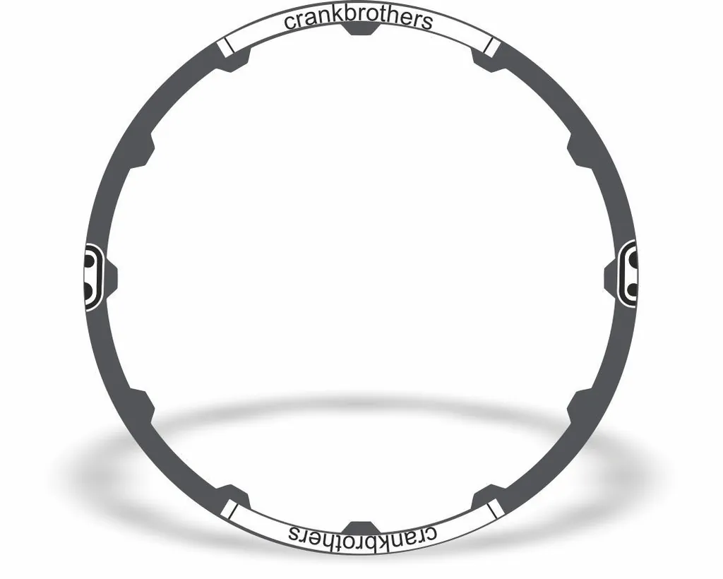 Crank Brothers Cobalt 29" Rim Sticker Decal Vinyl Replacement Adhesive White