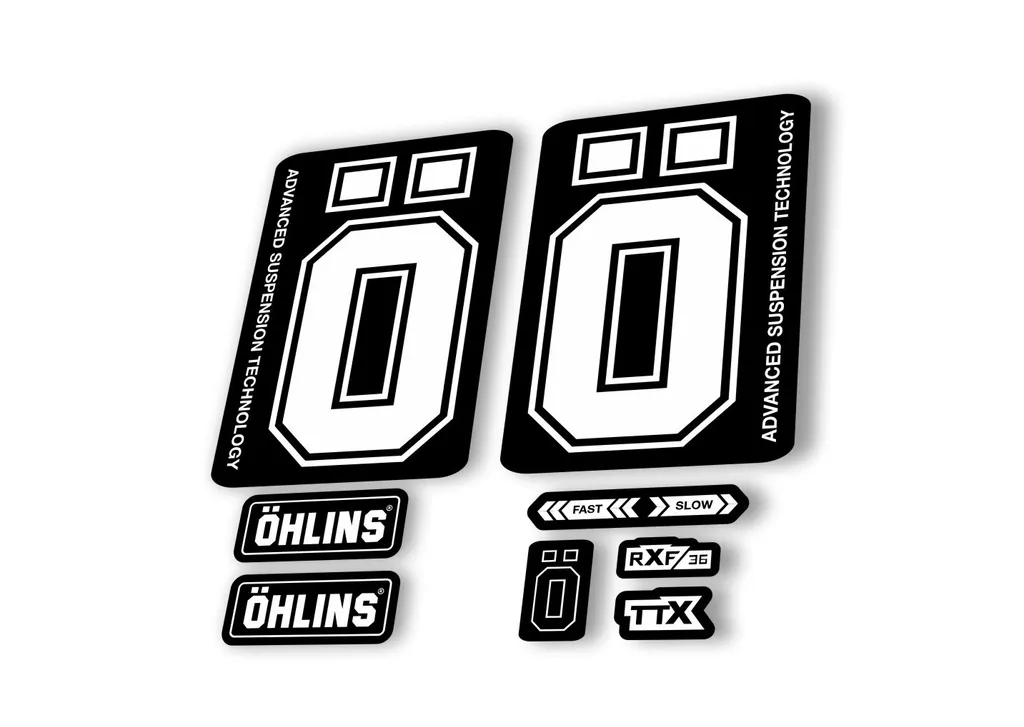 Ohlins RXF36 M2 2019 Fork Decal Mountain Bike Cycling Sticker Adhesive White