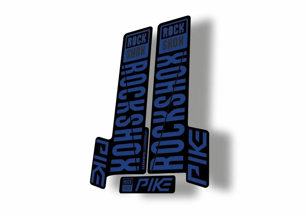 Rock Shox Pike 2018 Mountain Bike Cycling Decal Kit Sticker Adhesive Dark Blue