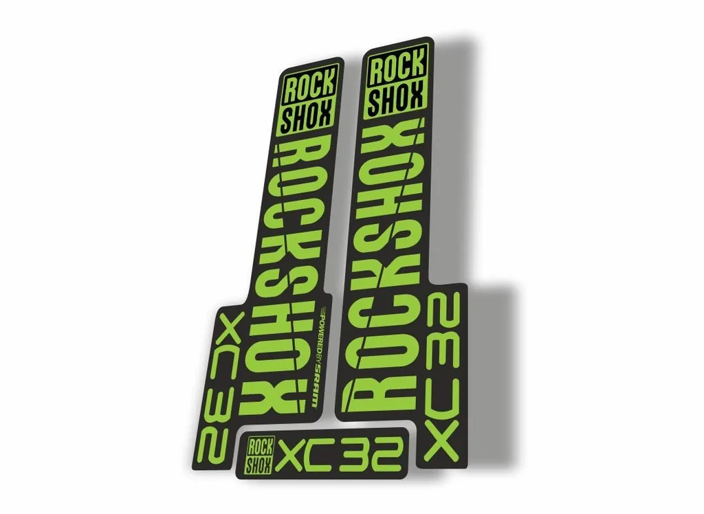 Rock Shox XC32 2018 Fork Decal Mountain Bike Cycling Sticker Adhesive Green