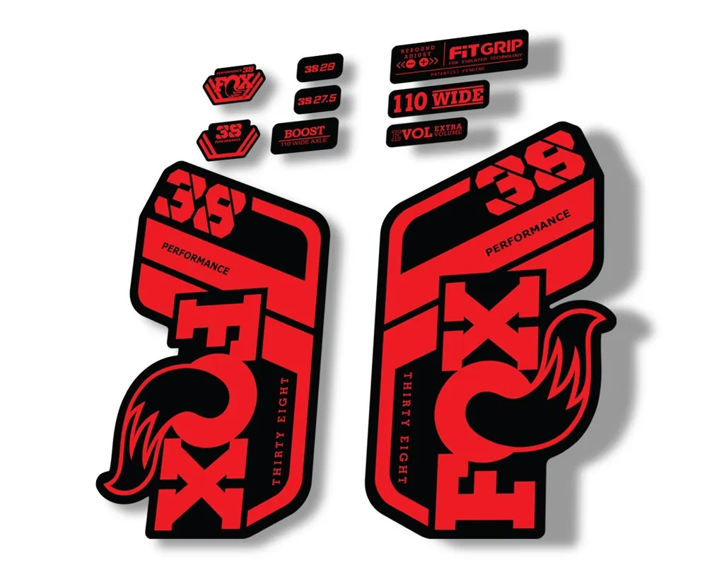 FOX 38 Performance 2021 Forks Suspension Factory Decal Sticker Red