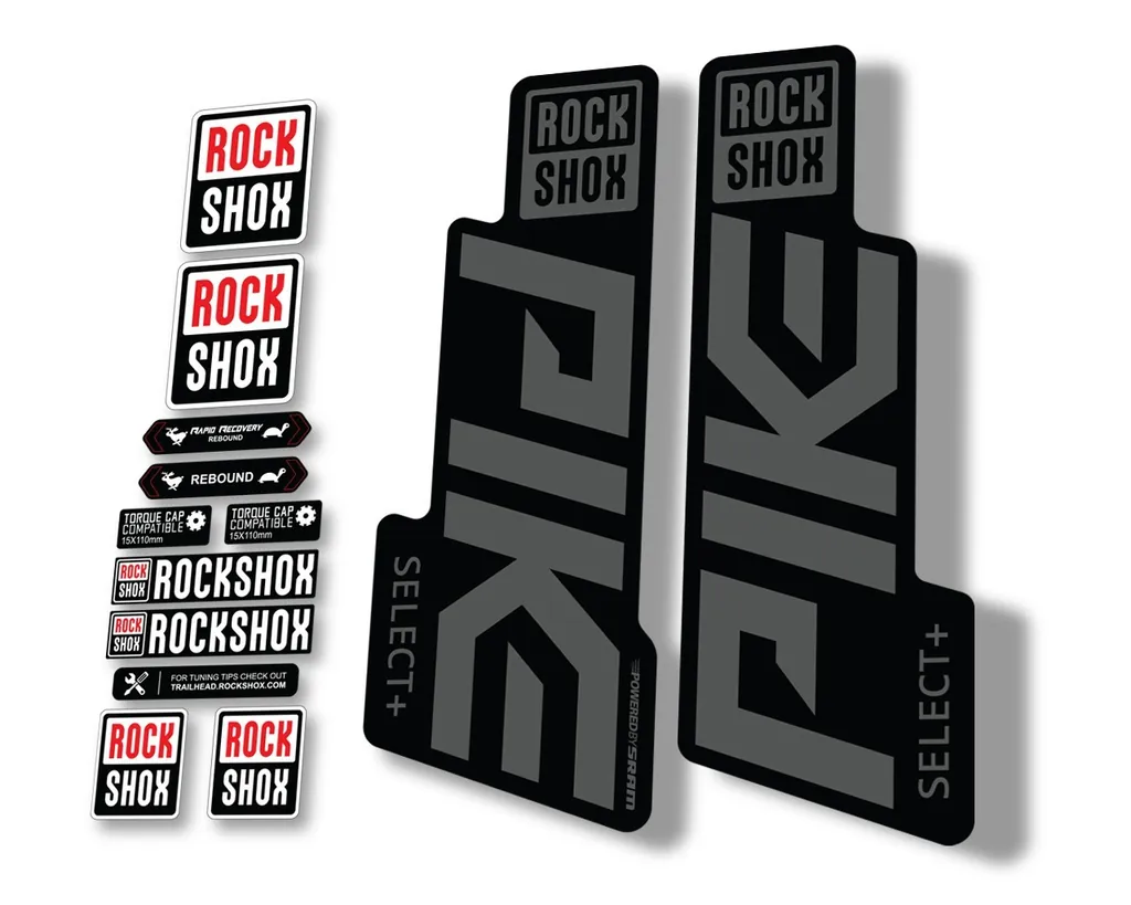 Rock Shox PIKE 2020 Select Plus + Mountain Bike Cycling Decal Sticker Gray