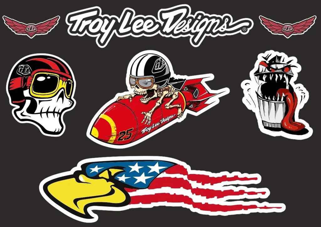 Troy Lee Designs Bike Bicycle Frame Decal Stickers Graphic Adhesive Set Vinyl #8