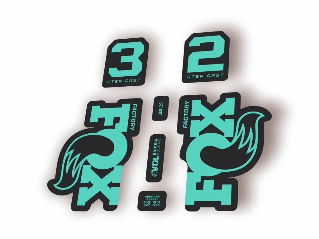 Fox 32 Step Cast 2025 Fork Suspension Factory Decal Sticker Adhesive Dolphin