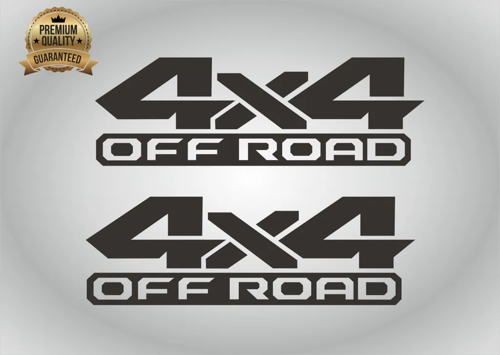 4x4 Decals Compatible with Dodge Ram 1500 2500 3500 Power Wagon 2pcs