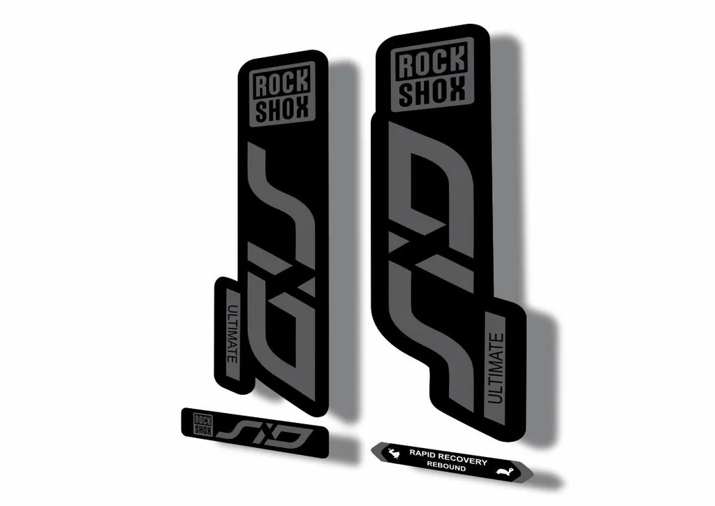 Rock Shox SID 2020 ULTIMATE Mountain Bike Cycling Decal Adhesive Sticker Gray