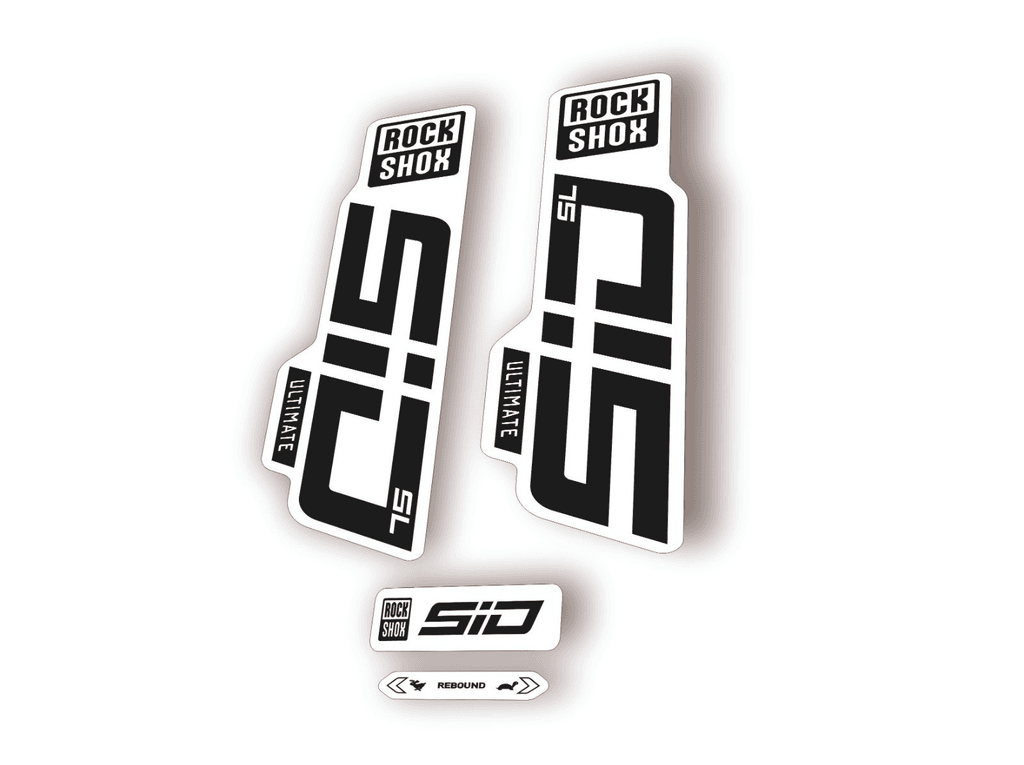 Rock Shox SID SL Ultimate 2024 Fork Decal MTB Cycling Sticker Kit Black