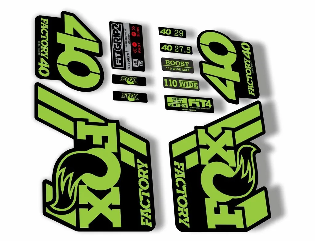 FOX 40 Float 2018-19 Forks Suspension Factory Decals Sticker Adhesive Green