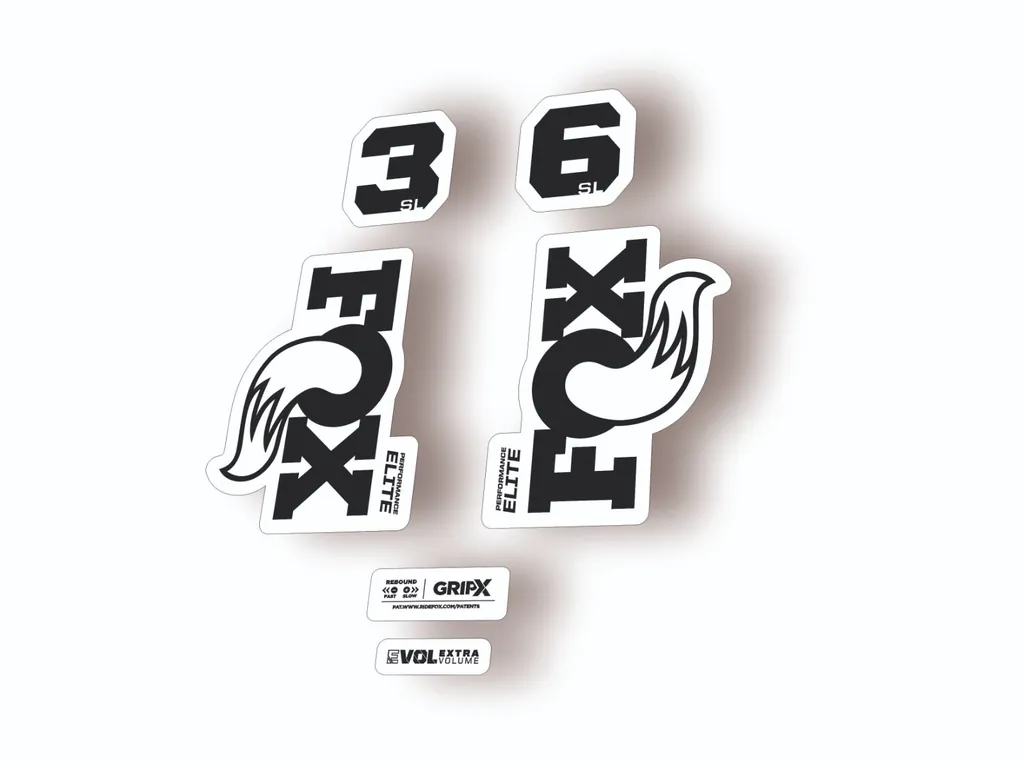 FOX 36 SL Elite 2026 Fork Factory Suspension Decal Sticker Adhesive Black