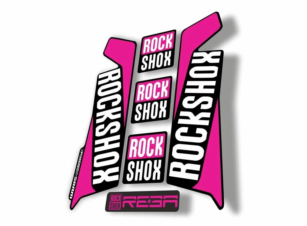 Rock Shox REBA 2016 Fork Decal Mountain Bike Cycling Sticker Adhesive Pink
