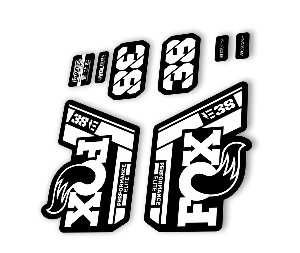 FOX 38 P. Elite E Bike 2021 Forks Suspension Factory Decal Sticker White