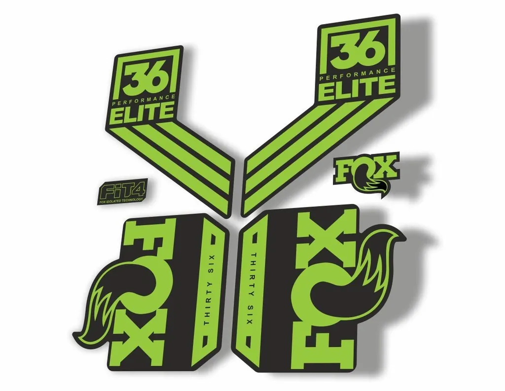 FOX 36 Elite Performance 2017-18 Fork Suspension Factory Decal Sticker Green
