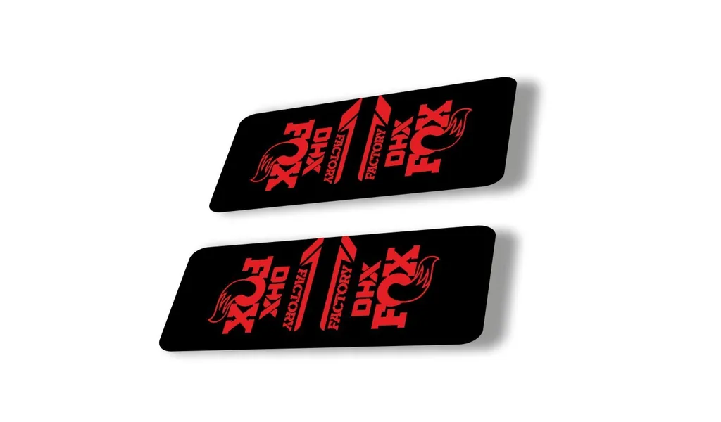 FOX DHX 2022 Factory Rear Shock Suspension Sticker Decal Adhesive Red