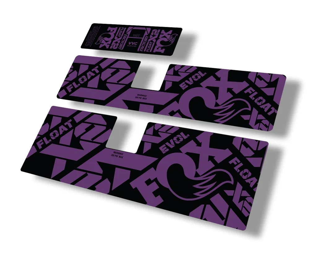 FOX Float X2 2021 Rear Shock Suspension Sticker Factory Decal Full Set Purple