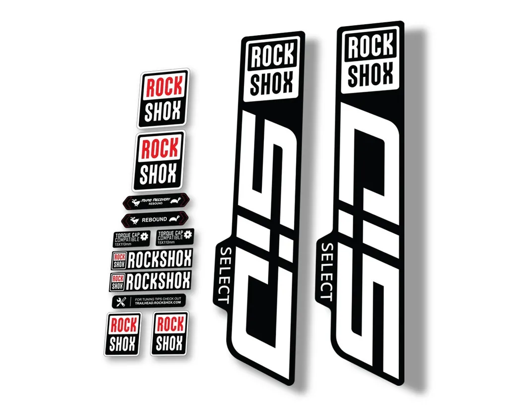 Rock Shox SID 2021 Select Mountain Bike Cycling Decal Sticker Adhesive White