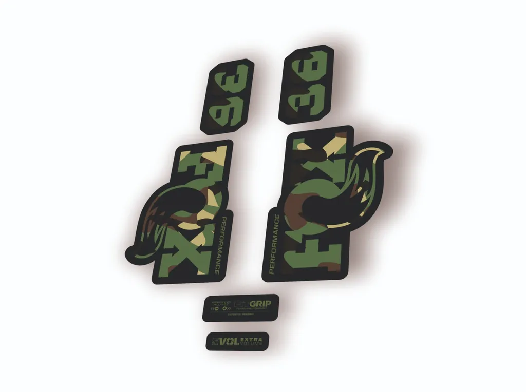 FOX 36 Performance 2026 Fork Factory Suspension Decal Sticker Adhesive Camo