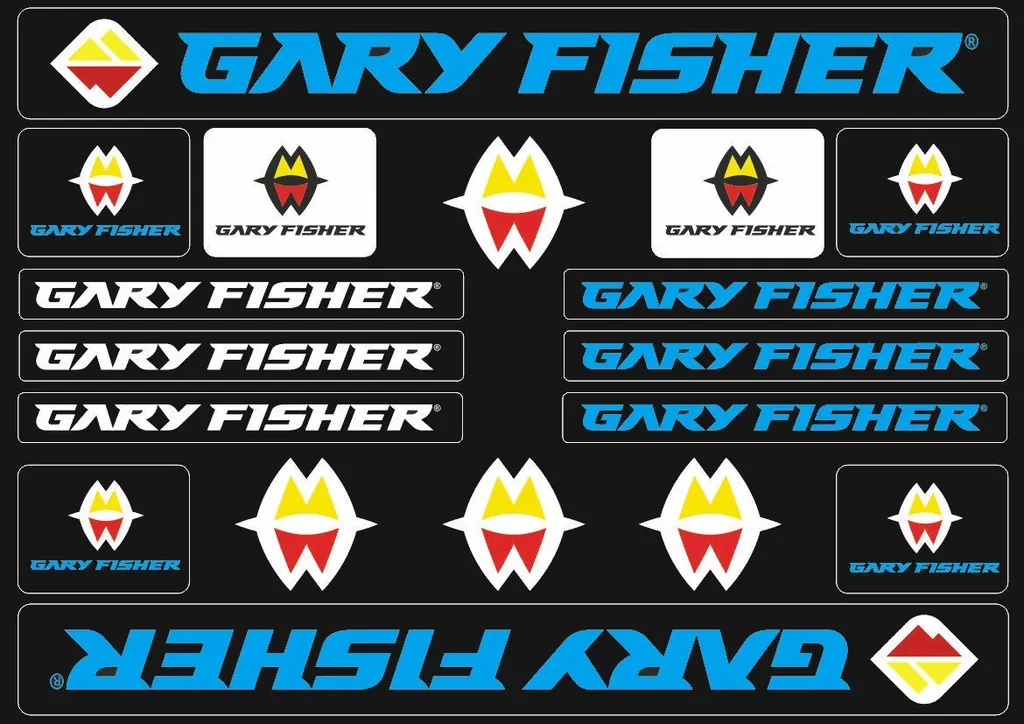 Bicycle Vinyl Frame Stickers – Compatible with GARY FISHER Bikes – Blue