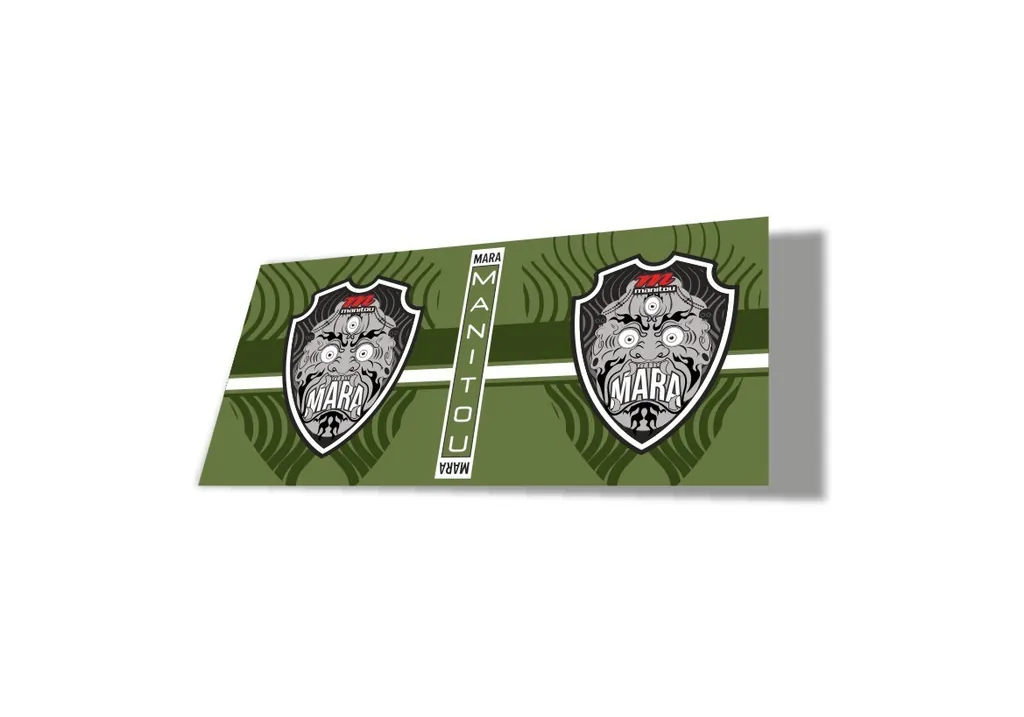 Manitou Mara 2020 Rear Shock Suspension Factory Sticker Decal Olive
