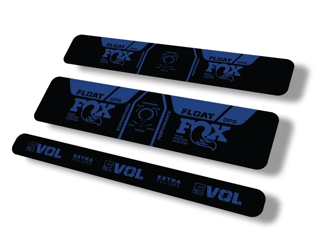 FOX Float DPS 2021 Performance Rear Shock Suspension Sticker Decal Dark Blue