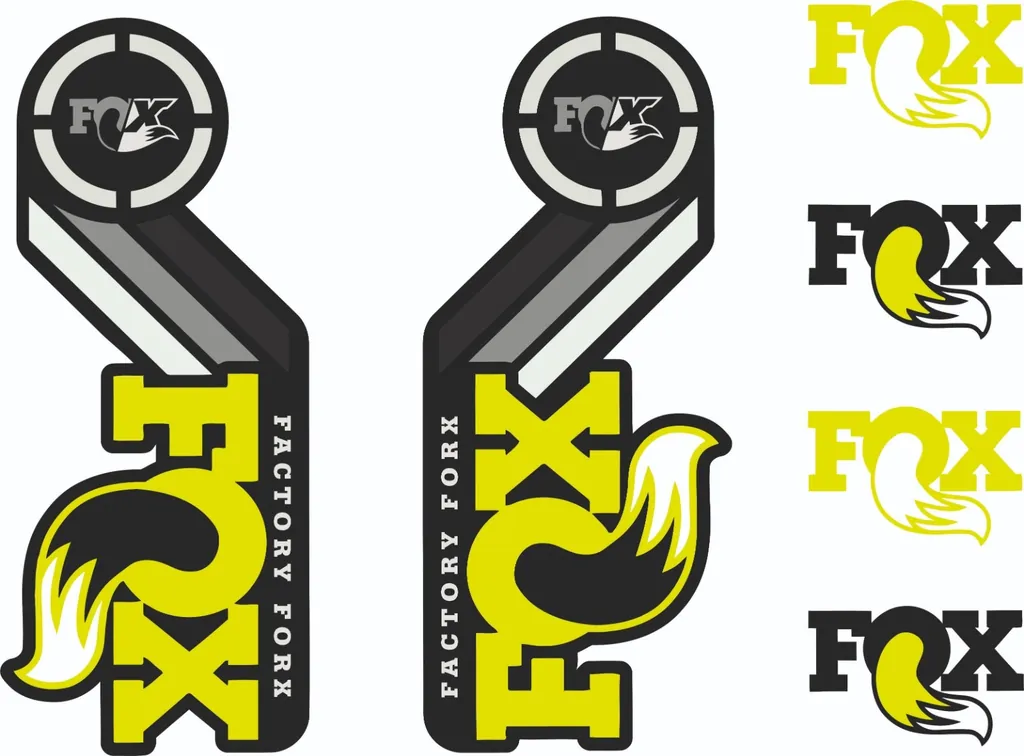 FOX Racing Shox AM Heritage Sticker Decal 2015 Kit Fork/Shock Set Tennis Green