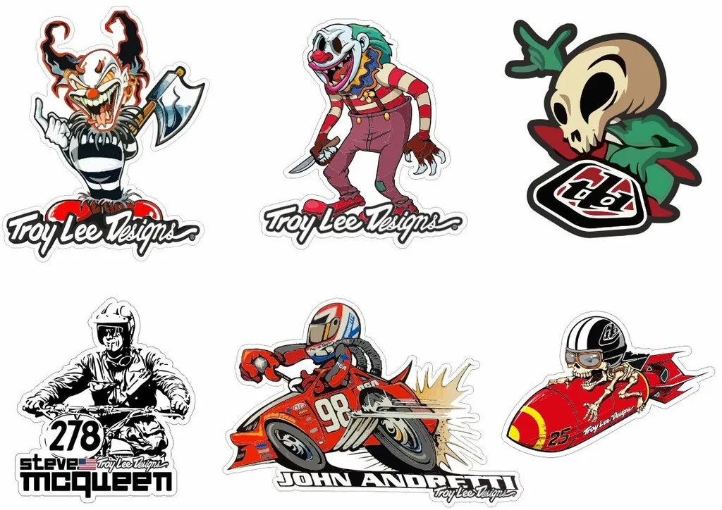 Troy Lee Designs Bike Bicycle Frame Decal Sticker Graphic Adhesive Set Vinyl #12