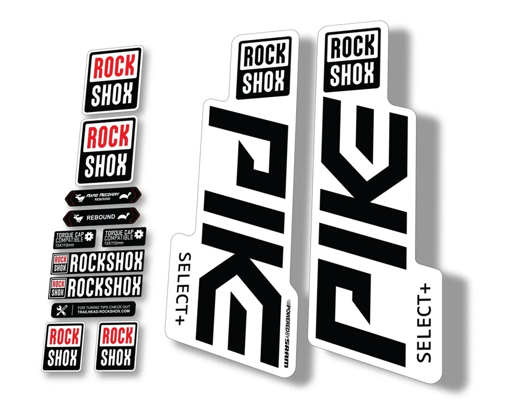 Rock Shox PIKE 2020 Select Plus + Mountain Bike Cycling Decal Sticker Black