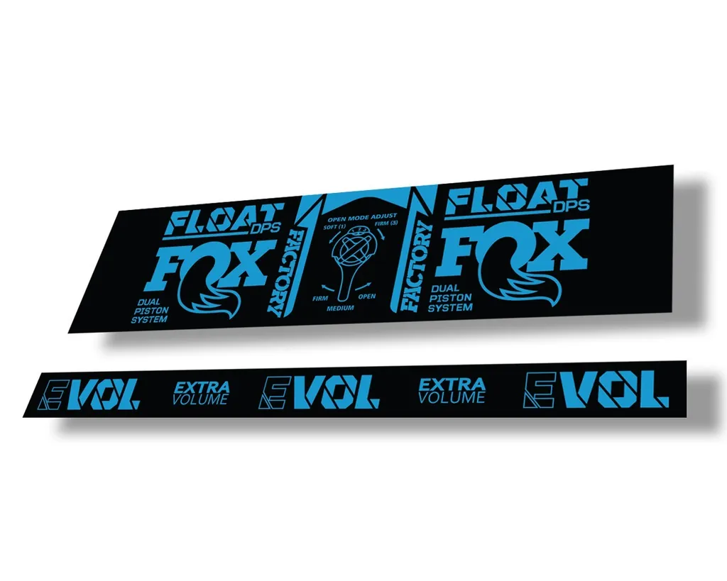 FOX Float DPS 2021 Rear Shock Suspension Factory Sticker Adhesive Decal Blue