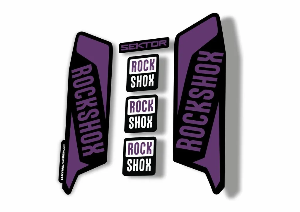 Rock Shox SEKTOR 2016 Fork Decal Mountain Bike Cycling Sticker Adhesive Purple