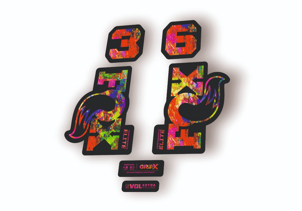 FOX 36 Elite Performance 2026 Fork Factory Decal Sticker Adhesive Oil Slick