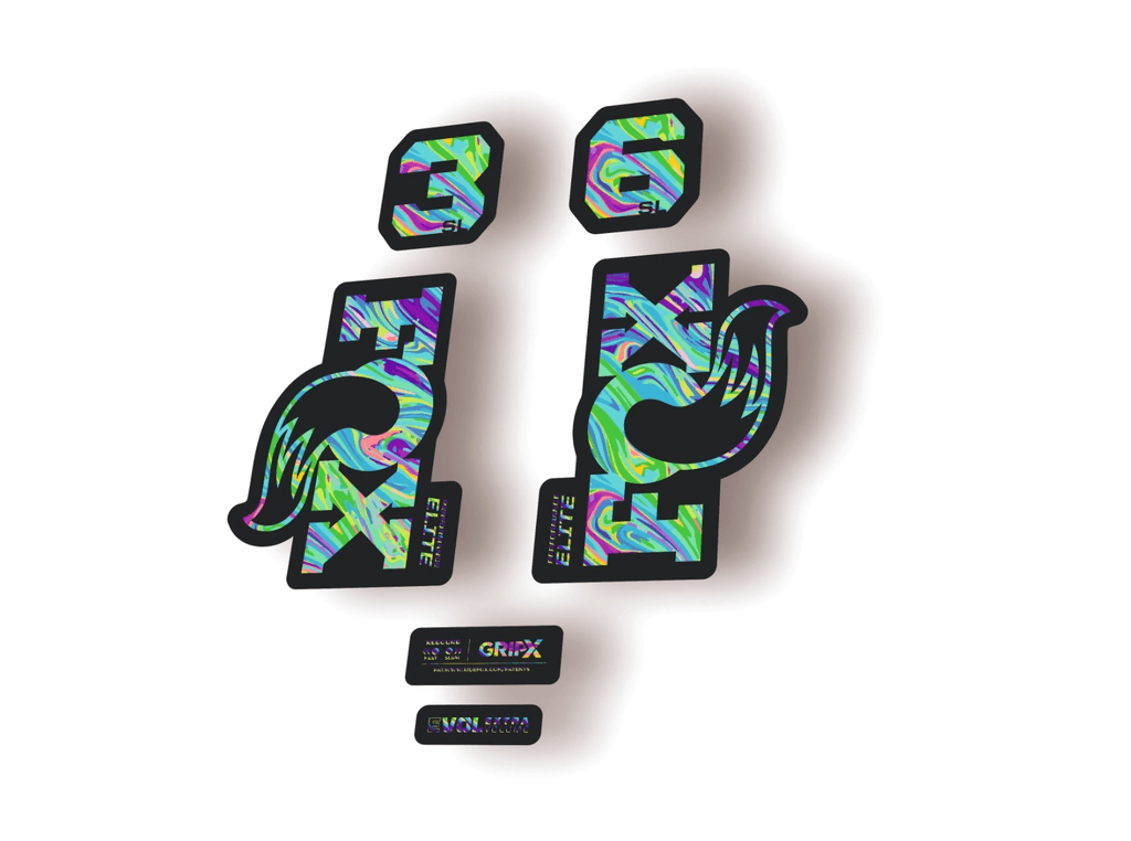 FOX 36 SL Elite 2026 Fork Factory Suspension Decal Sticker Adhesive Oil Slick 1