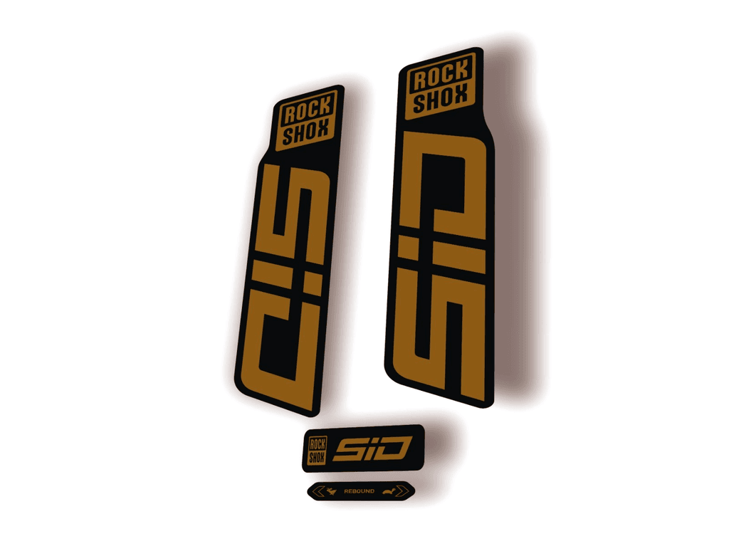 Rock Shox SID 2024 Fork Decal Mountain Bike Cycling Sticker Kit Gold