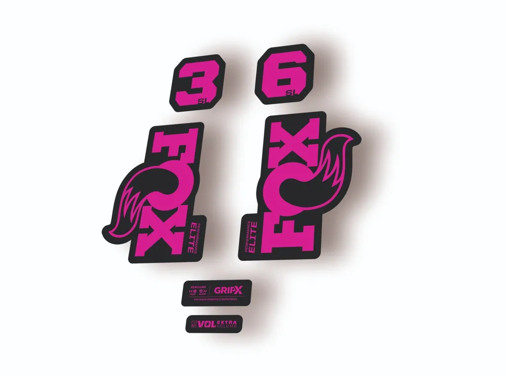 FOX 36 SL Elite 2026 Fork Factory Suspension Decal Sticker Adhesive Pink