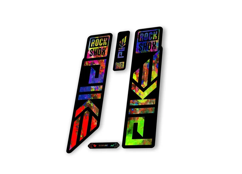Rock Shox PIKE 2023 Mountain Bike Cycling Decal Sticker Adhesive Oil Slick