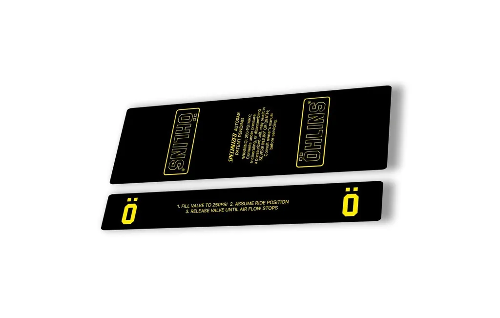 Ohlins STX22 Rear Shock Decal Mountain Bike Cycling Sticker Adhesive Yellow