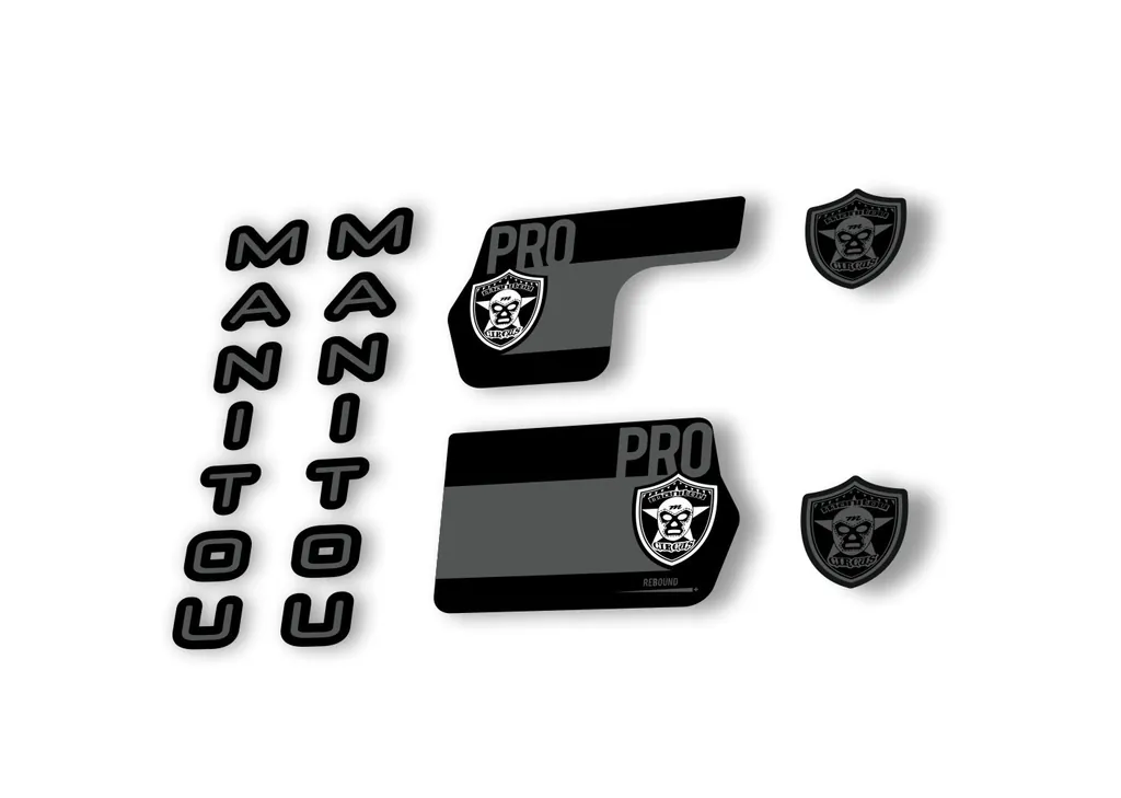 Manitou Circus Pro 2020 Fork Suspension Decal Kit Sticker Set Gray