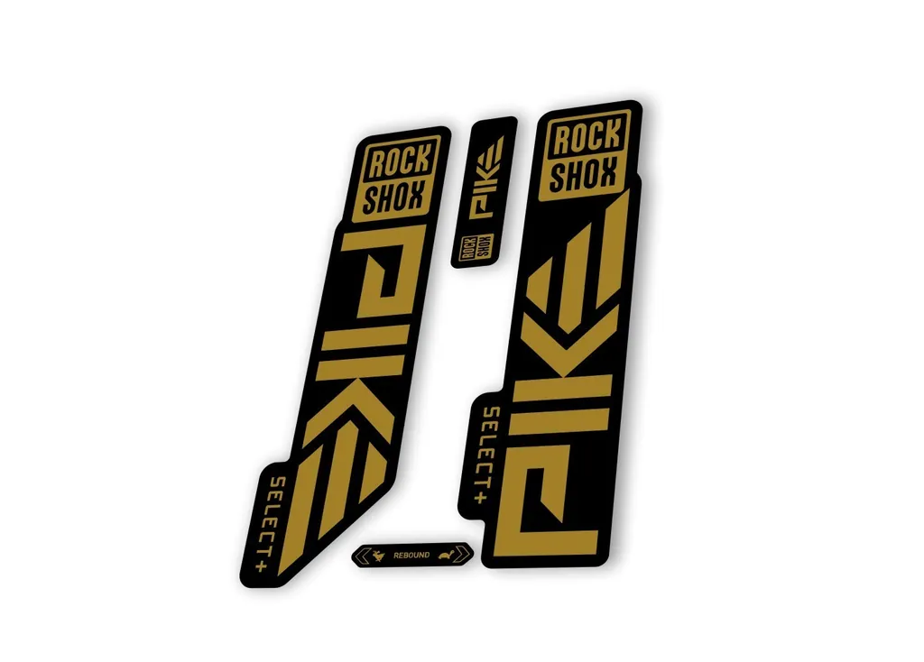 Rock Shox PIKE SELECT + Plus 2023 Mountain Bike Cycling Decal Sticker Gold