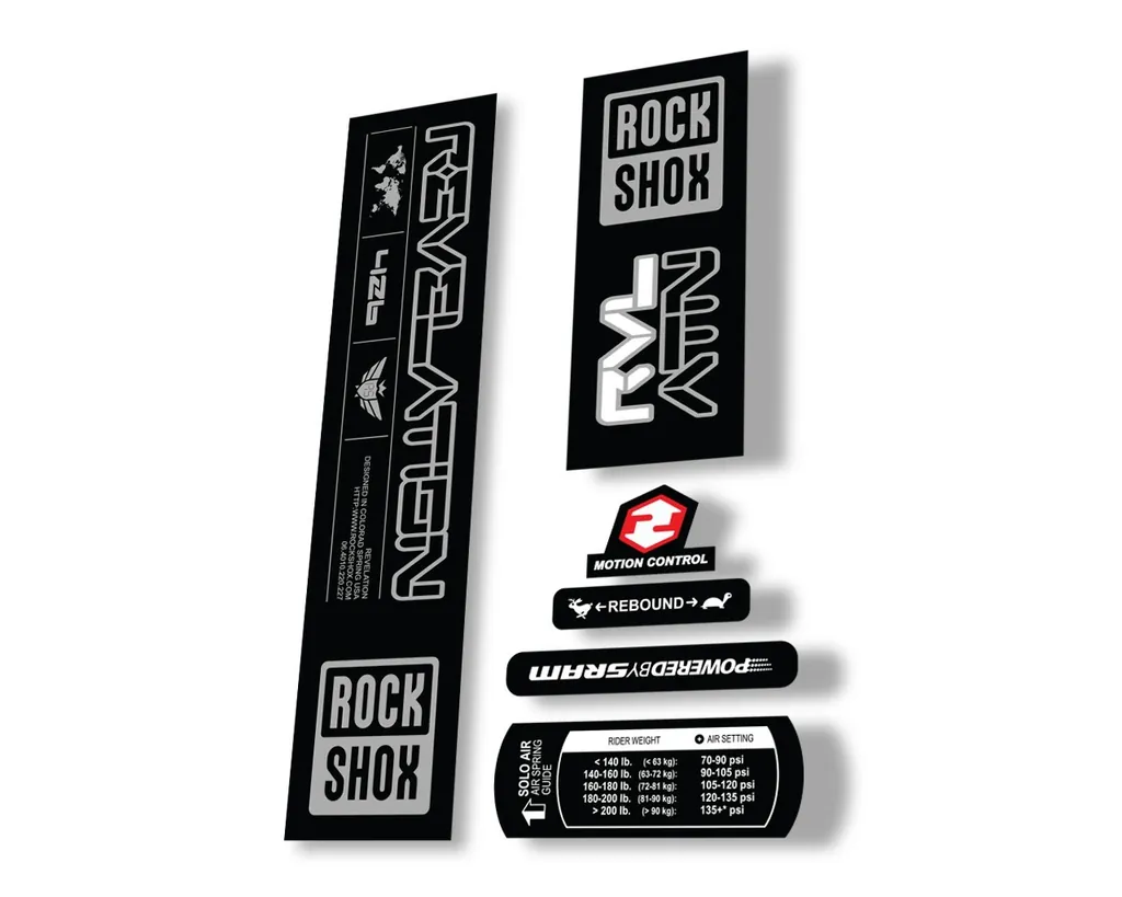 Rock Shox REVELATION RVL ATN Fork Decal Mountain Bike Cycling Sticker Adhesive