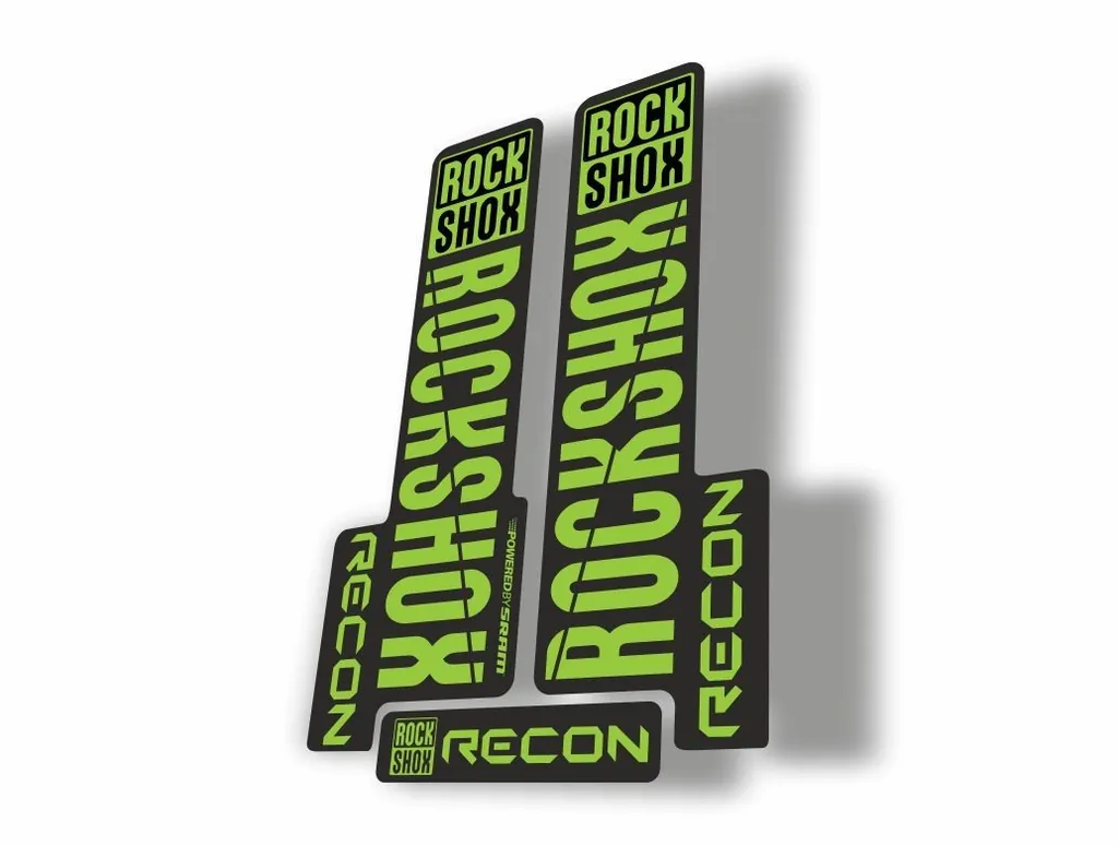 Rock Shox RECON 2018 Mountain Bike Cycling Decal Kit Sticker Adhesive Green