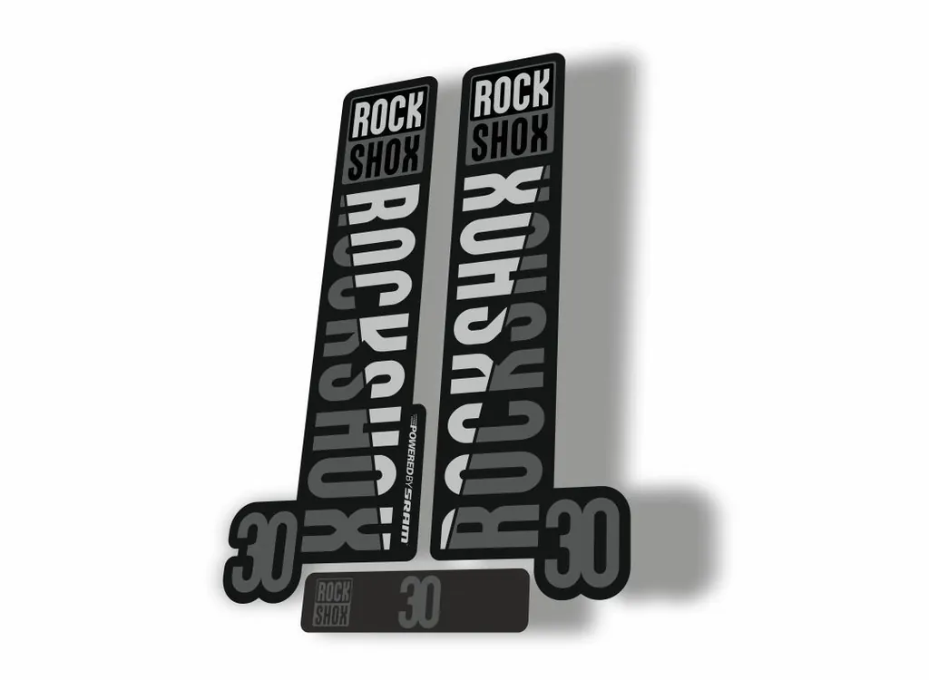 Rock Shox 30 2018 Fork Decal Mountain Bike Cycling Sticker Adhesive Black
